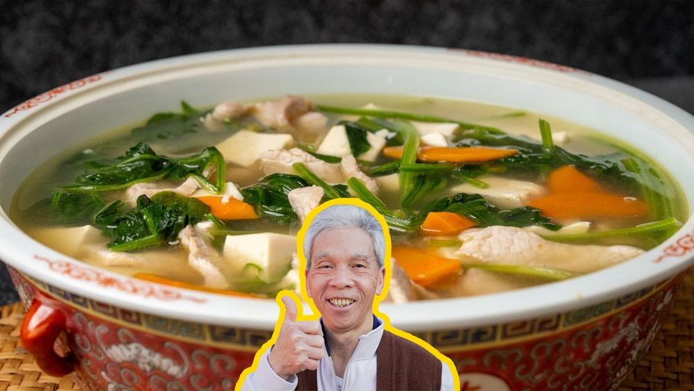Spinach Tofu Soup (菠菜豆腐湯)